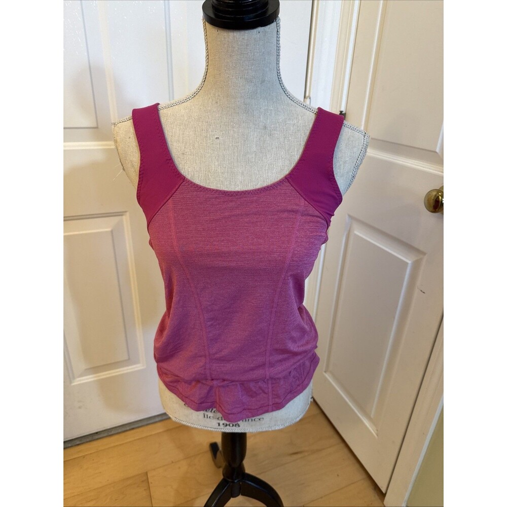 LULULEMON PINK TANK Lulu Lemon Magenta Womens Tank Top Size M